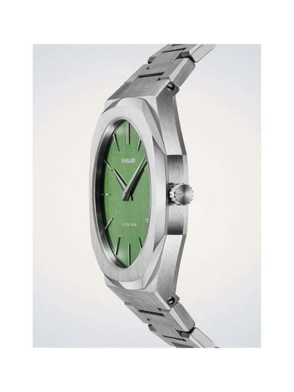 NWT D1 Milano Core Quartz Green Dial Men's Watch